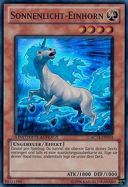 Sunlight Unicorn (German) - "Sonnenlicht-Einhorn"
