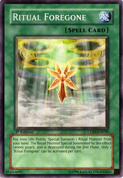 Ritual Foregone