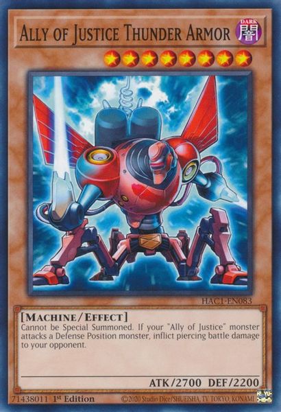 Ally of Justice Thunder Armor