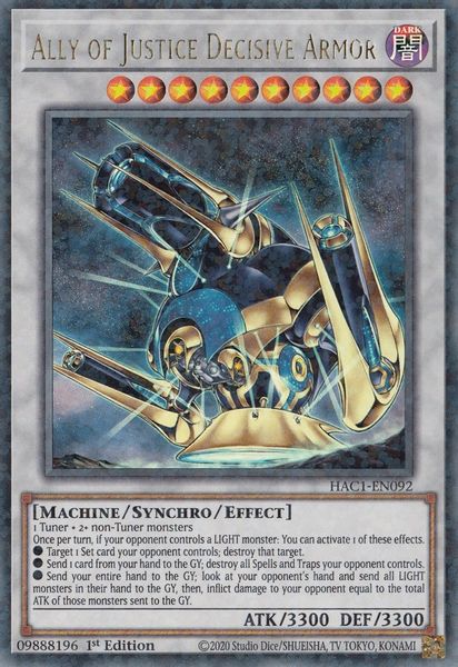 Ally of Justice Decisive Armor
