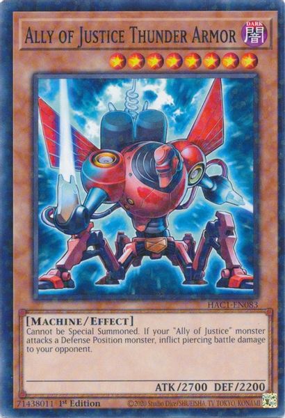 Ally of Justice Thunder Armor