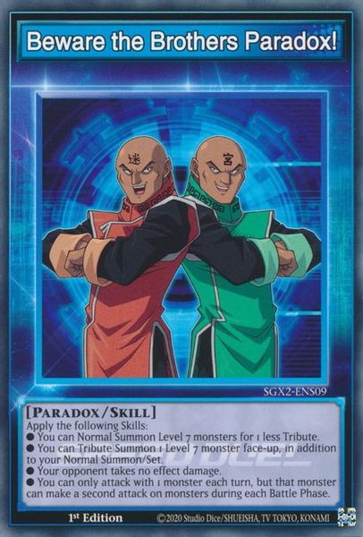 Beware the Brothers Paradox!
