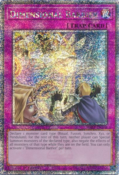 Dimensional Barrier