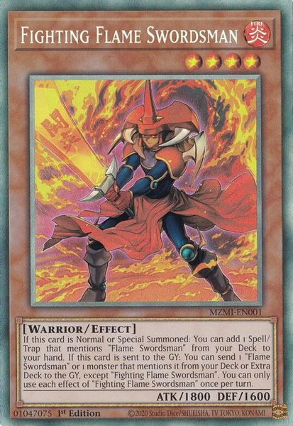 Fighting Flame Swordsman