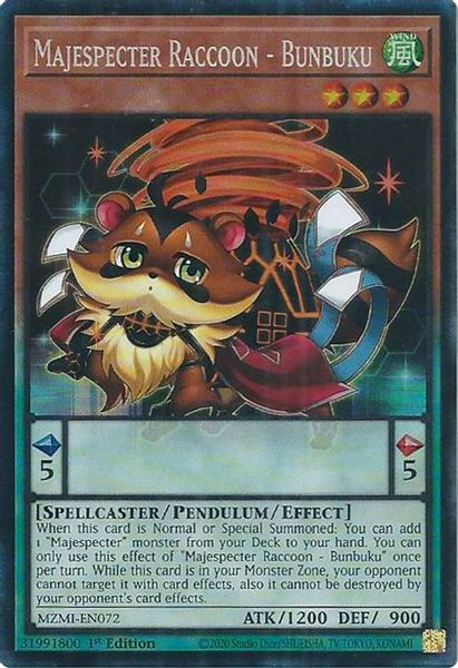 Majespecter Raccoon - Bunbuku