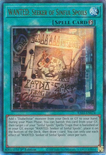 WANTED: Seeker of Sinful Spoils