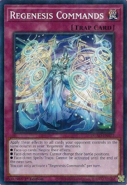 Regenesis Commands