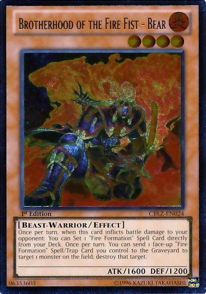 Brotherhood of the Fire Fist - Bear
