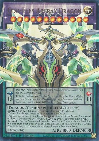 Odd-Eyes Arcray Dragon (Extended Art)