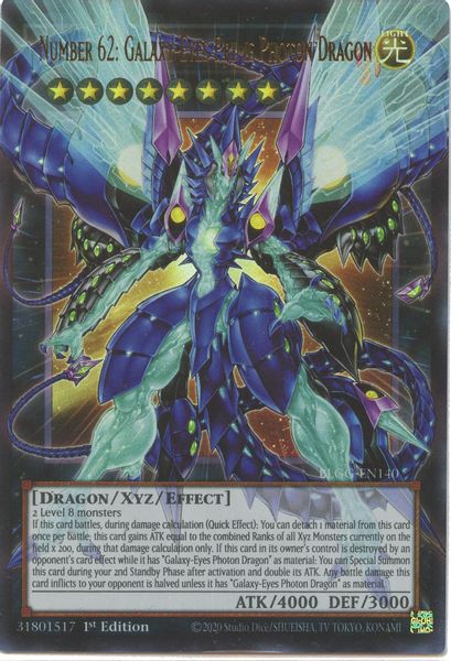 Number 62: Galaxy-Eyes Prime Photon Dragon (Extended Art)