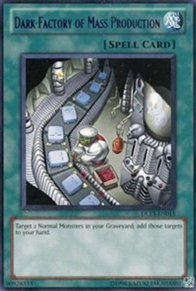 Dark Factory of Mass Production