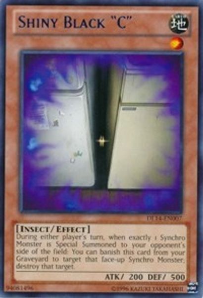 Shiny Black "C" (Blue)