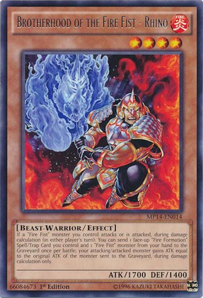 Brotherhood of the Fire Fist - Rhino