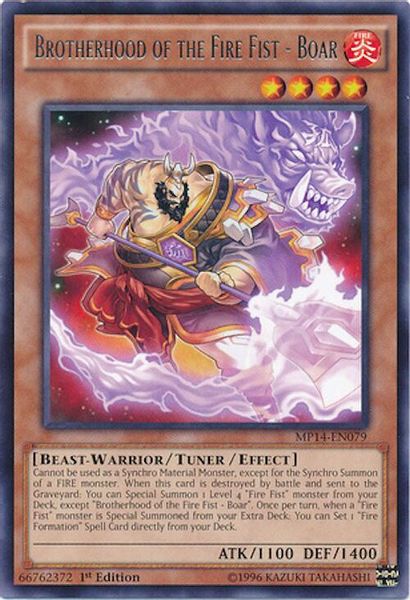 Brotherhood of the Fire Fist - Boar