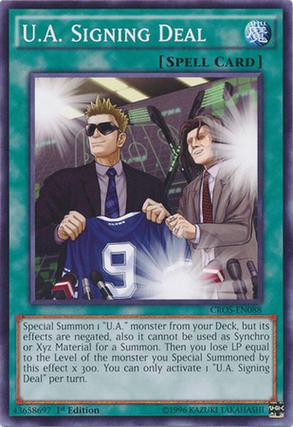 U.A. Signing Deal