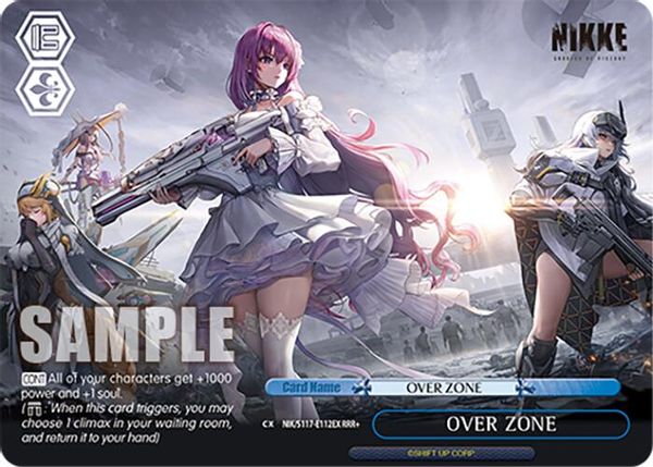 ヴァイス　nikke over zone rrr+ WS ヴァイスシュヴァルツ NIKKE OVER ZONE RRR+ ニケ OVER ZONE