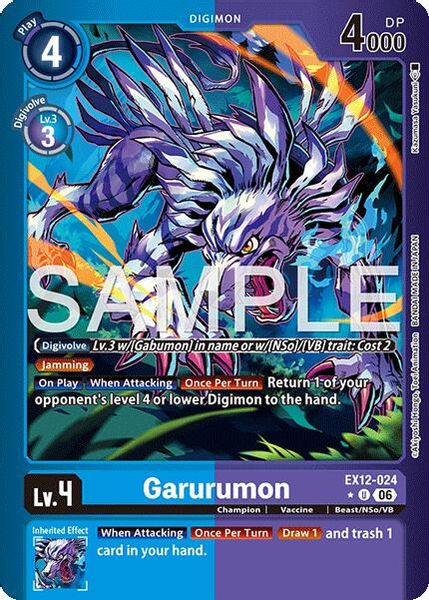 digimon garurumon card Digimon Trading Card Game Classic Collection Uncommon Garurumon EX1-015