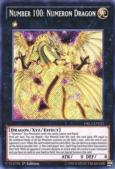 Number 100 Numeron Dragon Dragons Of Legend Unleashed Yugioh