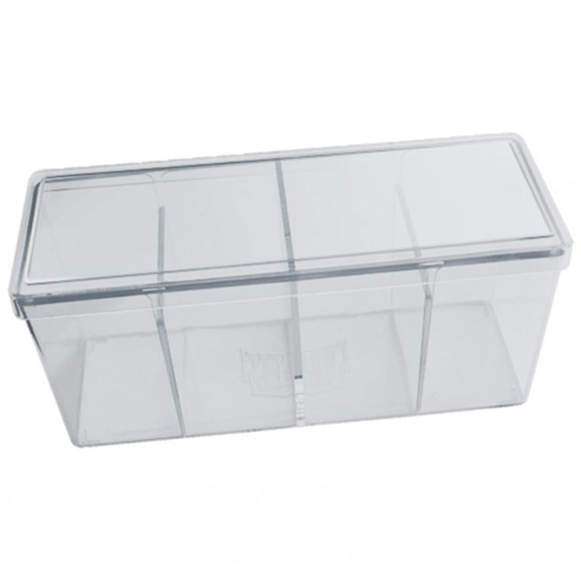 Dragon Shield Storage Box with 4 compartments Clear (Holds 200