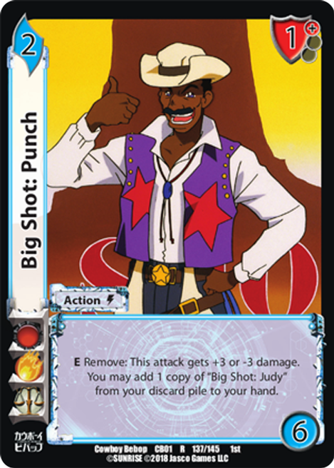 Big Shot Punch Cowboy Bebop UniVersus
