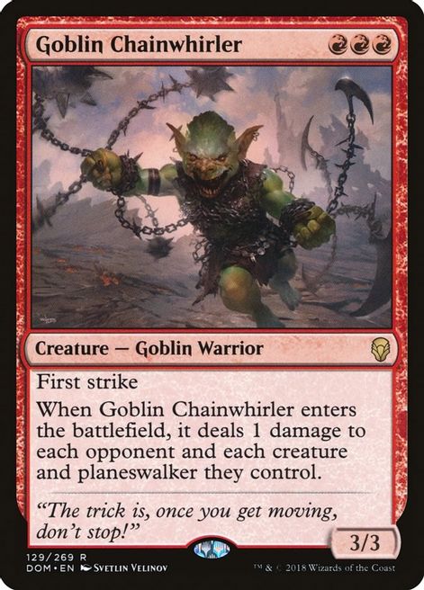 Goblin Chainwhirler - Dominaria - Magic: The Gathering