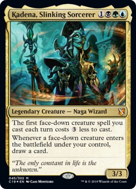 Kadena, Slinking Sorcerer (Commander 2019) - Oversize Cards - Magic ...