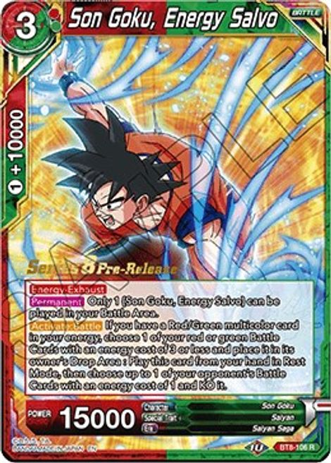 Son Goku, Energy Salvo - Malicious Machinations Pre-Release Cards ...