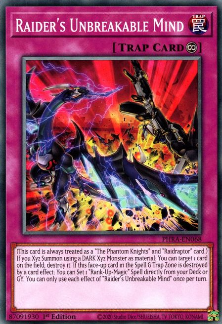 Raider's Unbreakable Mind - Phantom Rage - YuGiOh