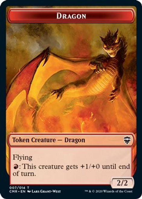 Dragon // Treasure Double-sided Token - Commander Legends - Magic: The ...