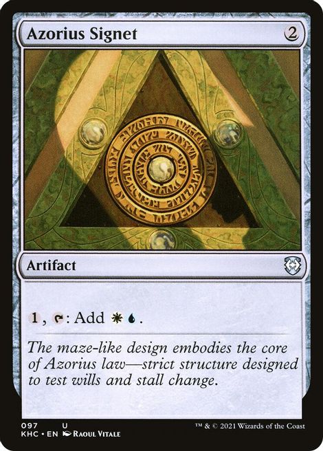 Azorius Signet - Commander: Kaldheim - Magic: The Gathering