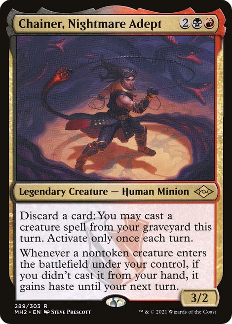 Chainer, Nightmare Adept (Foil Etched) - Modern Horizons 2 - Magic: The ...