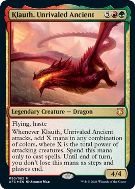 Klauth, Unrivaled Ancient - Commander: Adventures in the Forgotten ...