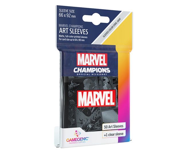 Marvel Champions Marvel Black Card Sleeves (50ct.) GameGenic Card