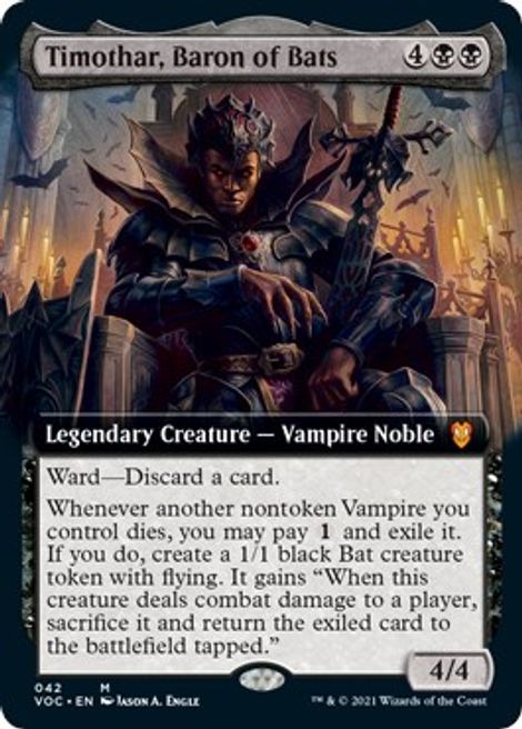 Timothar, Baron of Bats (Extended Art) - Commander: Innistrad: Crimson ...