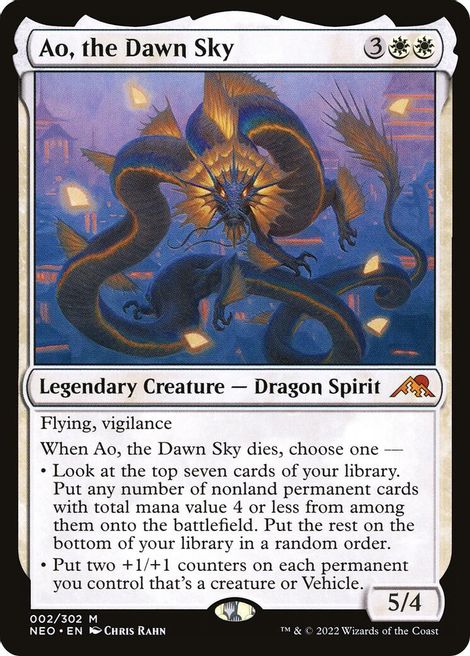 Ao The Dawn Sky Kamigawa Neon Dynasty Magic The Gathering