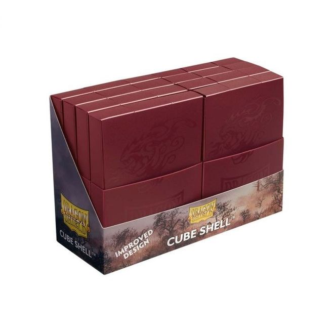 Dragon Shield Cube Shell Display Blood Red Dragon Shield Deck Boxes