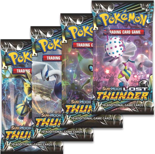 Lost Thunder Booster Pack Art Bundle [set Of 4] - Sm - Lost Thunder 