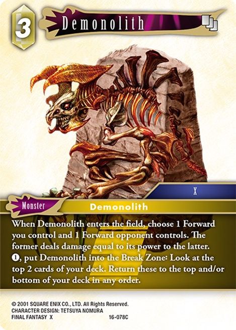 Demonolith - Emissaries of Light - Final Fantasy TCG