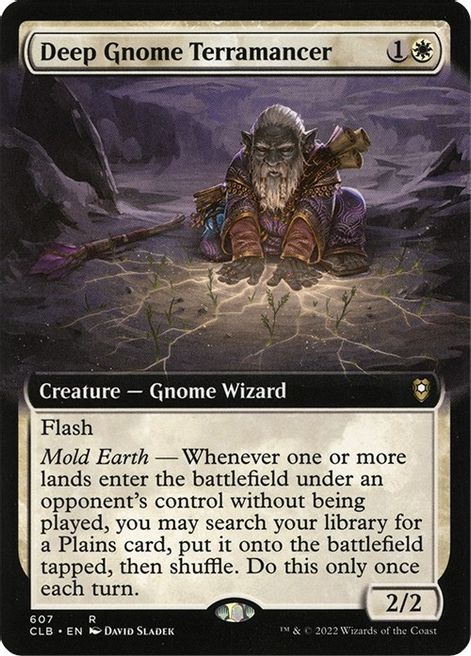 Deep Gnome Terramancer Extended Art Commander Legends Battle For