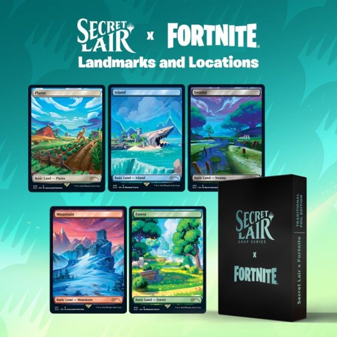 Secret Lair Drop Secret Lair X Fortnite Landmarks And Locations Non Foil Edition Secret