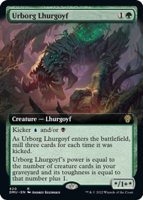 Urborg Lhurgoyf (Extended Art) - Dominaria United - Magic: The Gathering