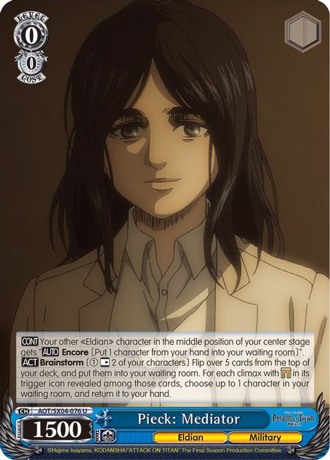 Pieck: Mediator - Attack On Titan: Final Season - Weiss Schwarz