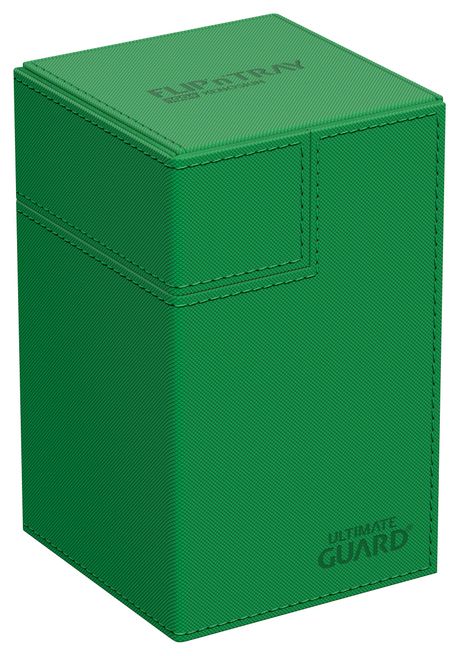 Flip 'n' Tray XenoSkin Monocolor - Green (Holds 100+) - Ultimate Guard ...