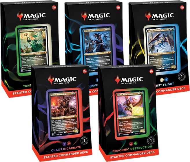 Starter Commander Deck Set of 5 Starter Commander Decks Magic