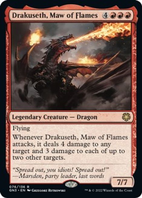 Drakuseth, Maw of Flames - Magic Game Night: Free-For-All - Magic: The ...