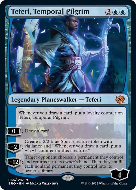 Teferi, Temporal Pilgrim - The Brothers' War - Magic: The Gathering