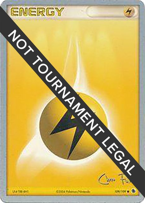 Lightning Energy - 2004 (Chris Fulop) - World Championship Decks - Pokemon