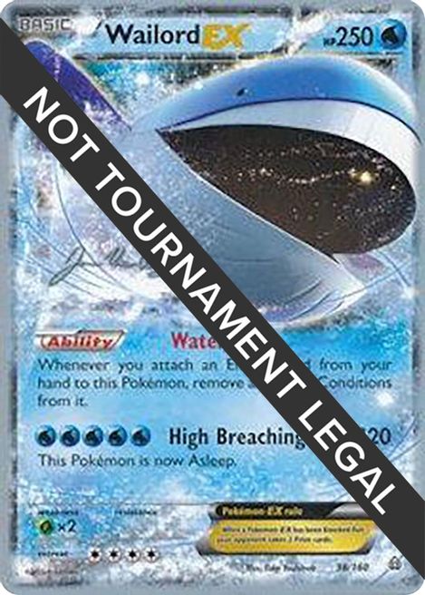 Wailord Ex 2015 Jacob Van Wagner World Championship Decks Pokemon 6410