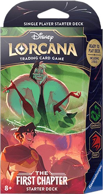 Disney Lorcana: The First Chapter Starter Deck (Emerald & Ruby) - The ...