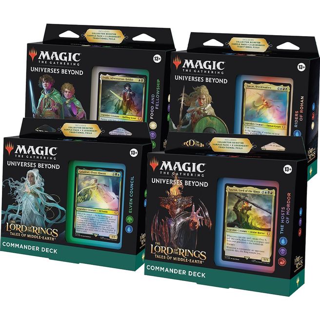 lord of the rings tales of middle earth commander decks